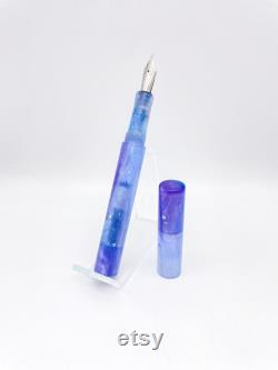 Shimmery Skies Fountain Pen Kitless Fountain Pen Bespoke Fountain Pen Handmade Fountain Pen JoWo 6 Nib Fountain Pen Gift