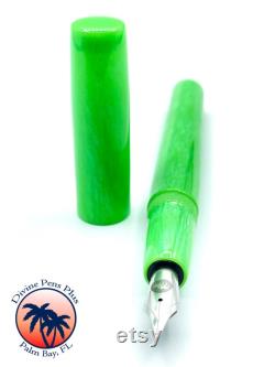 Spes Fountain Pen Lime Green Pearl by Divine Pens