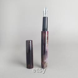Stabilized Karelian Birch fountain pen