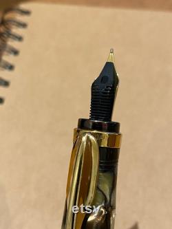 Stipula Iris Retractable Fountain Pen 18K Gold Nib F Limited Edition 003 926
