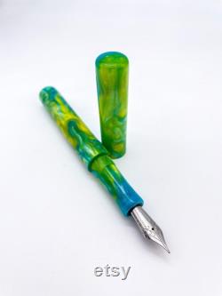 Summer Citrus Fountain Pen Kitless Fountain Pen Bespoke Fountain Pen Handmade Fountain Pen JoWo 6 Nib Fountain Pen Gift