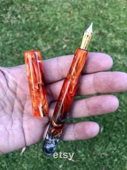 The Torch Bespoke Fountain Pen Kitless Fountain Pen Handmade Bock 6 Perfect Gift