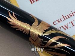 Unbranded Japanese fountain pen with lacquer decoration unused- Cool