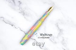 Unicorn Poop (aka Sweet Dreams) DiamondCast Watts Model 6 Jowo Nib Handmade Fountain Pen