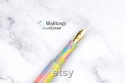 Unicorn Poop (aka Sweet Dreams) DiamondCast Watts Model 6 Jowo Nib Handmade Fountain Pen