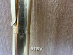 Unique Amazing Waterman 18K Gold 750 Fountain Pen Made in France Plaque Org