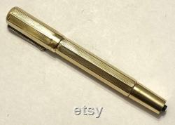 Universal safety rolls gold overlay fountain pen selling for parts or repair