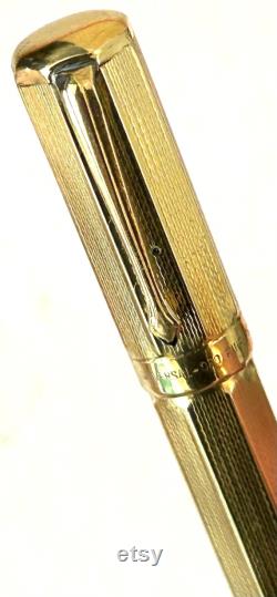 Universal safety rolls gold overlay fountain pen selling for parts or repair