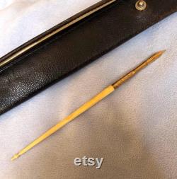 Victorian MOP dip pen 303 by E.S. Johnson and Co with Leather Case