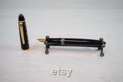Vintage Collectible WWII GARANT NILOR Nib F Black and Gold Fountain Pen Retro