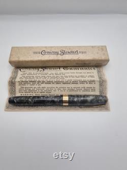 Vintage, Conway Stewart 27, Grey, Crosshatch Pattern, Fountain Pen, Fully Restored, Ready to Write.