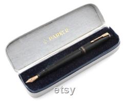 Vintage Fountain, Fountain PARKER, Parker Vacumatic, Fountain Pen, USA, Lacquer and Gold, France, Gift Birthday, With Box Parker L250S