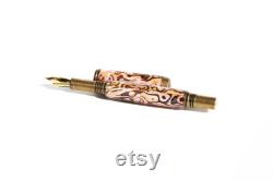 Vintage Fountain Pen Baby Pink Fountain Pen Hand-crafted from Päua Abalone Abalone Shell Pen Executive Gift