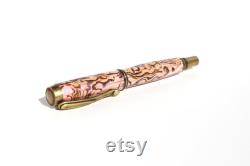 Vintage Fountain Pen Baby Pink Fountain Pen Hand-crafted from Päua Abalone Abalone Shell Pen Executive Gift