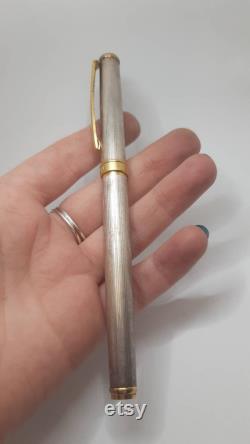 Vintage Italian Sterling Silver Parker fountain pen