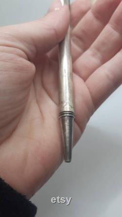 Vintage Lalex Newton Retracting Pencil,Vintage Sterling Silver Pencil