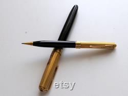 Vintage Luxurry set of fountain pen and mechanical pencil with kremlin moskow USSR