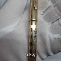 Vintage Mini Zenith Extra Laminato Golden Color Warranted ORO 585 Fountain Pen, Zenith 14k, Old Zenith Fountain Pen Gift, Mini Fountain Pen