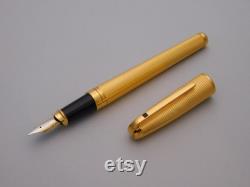 Vintage S.T. Dupont Olympio Fountain Pen with Barleycorn Texture