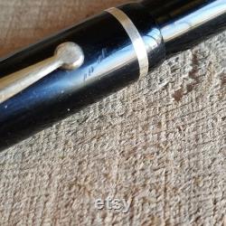 Vintage Sheaffers Slender Balance Black Striated Fountain Pen Plunger Fill Vintage Fountain Pens Parker Fountain Pens