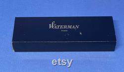 Vintage Waterman Executive Fine Point Fountain Pen Black with gold trim