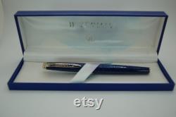 Vintage Waterman Hemisphere Blue Marble Fountain Pen