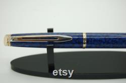 Vintage Waterman Hemisphere Blue Marble Fountain Pen