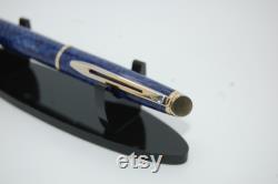 Vintage Waterman Hemisphere Blue Marble Fountain Pen