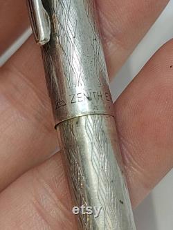 Vintage Zenith Extra 925 pen made in ,Sterling Silver Zenith Extra pen