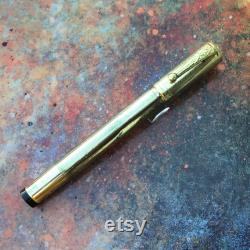 Vintage fountain pen Italian gold overlay