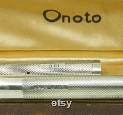 Vintage onoto de la rue solid silver plunger fountain pen I