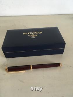 WATERMAN IDEAL PARIS 18K 750 Gold Nib Fountain Pen. Luxurious Waterman Pen, Original Case, Cartridges and Ink Converter Included. Mint.