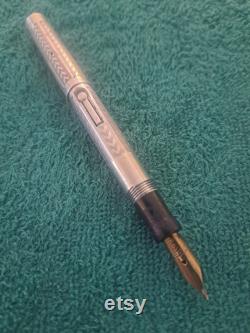 Wahl Sterling Silver 2 1920's Vintage Fountain Pen Super Flex to over 3mm