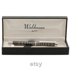 Waldmann Fountain Pen Sterling Silver 925 Black