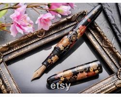 Wancher Makoto Maki-e Sakura Fountain Pen