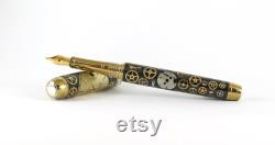Watch part Fountain Pen Omega Steampunk Pen Handcrafted Unique