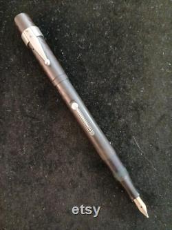 Waterman 52 BCHR Solid Silver Waterman Brand Addon Clip. Vintage Fountain Pen MFS 1 Superflex to 3.6mm Id 321