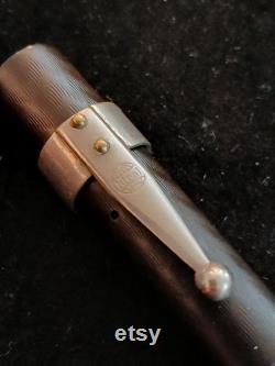 Waterman 52 BCHR Solid Silver Waterman Brand Addon Clip. Vintage Fountain Pen MFS 1 Superflex to 3.6mm Id 321