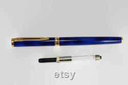 Waterman Blue Lacquer Preface Fountain Pen 18K Nib Made in France, Fountain Pen, Waterman Fountain Pen