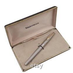 Waterman CF Silver Massif Fountain Pen with 18k Gold Nib Luxury Writing Instrument