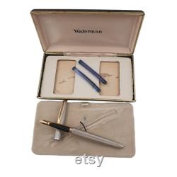 Waterman CF Silver Massif Fountain Pen with 18k Gold Nib Luxury Writing Instrument