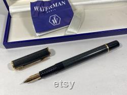 Waterman France Ballpoint Pen and Laureat Blue Fountain Pen Duo