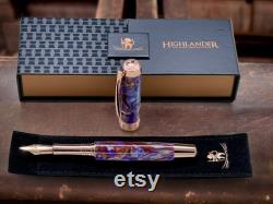 Whimsical Purple Copper Rose Gold Fountain Pen, Artisan Handcrafted Writing Instrument. Simple to Use. Handmade in CO USA. One of a Kind