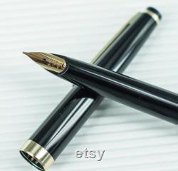 Wonderful Vintage Pilot Elite Fountain pen M 18K 750 Gold Nib from 1970s, Japan fountain pen