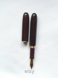Wooden (Wenge) Fountain Pen (with a genuine JOWO 6 nib)