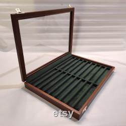 Wooden case for fountain pens collection