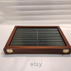 Wooden case for fountain pens collection