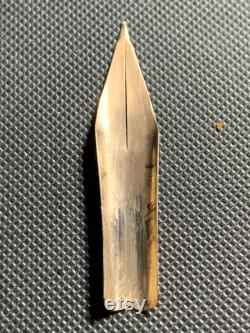 ca 1890 flexible solid GOLD nib by Eagle and sold by E.S. Johnson pen Manufacturing Co. at Eureka