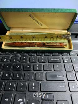 ca 1920 Red Hard Rubber a Ripple senior pencil possible from 58 or 56 Waterman's fountain pen set GREAT condition