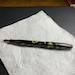 ca 1940's Parker challenger restored marbeled sea green body 14K gold nib super nice ready to write